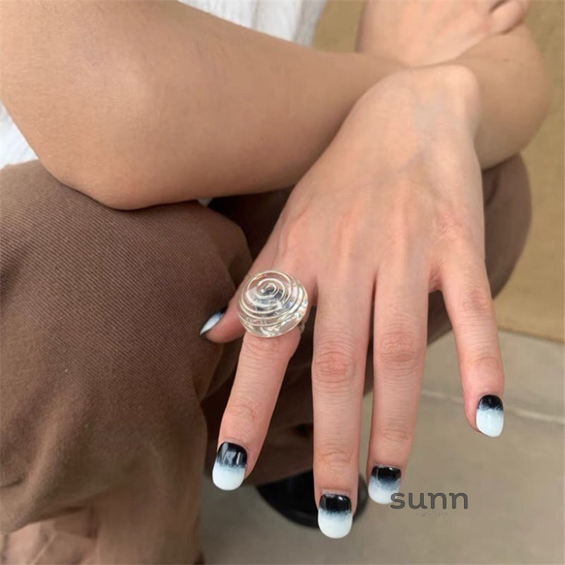 Arabelle Clear Resin Rings [0RKOGACP]