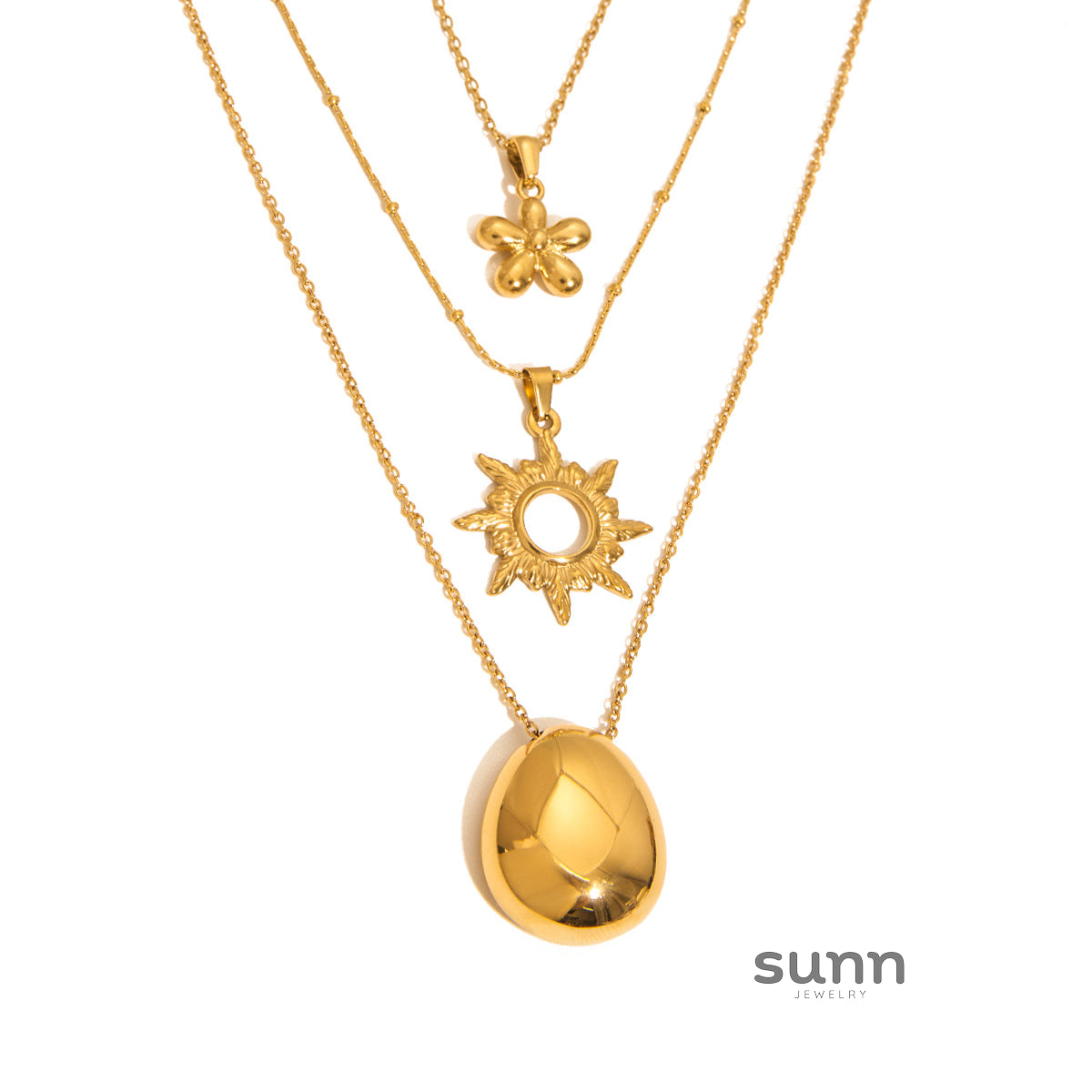 Arabelle Gilded Geometric Necklace [8QJ7GNYP]