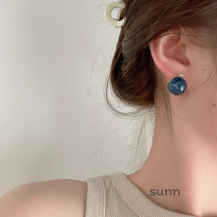 Aracely Candy Enamel Orb Earrings