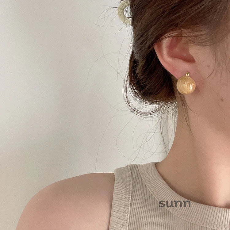 Aracely Candy Enamel Orb Earrings