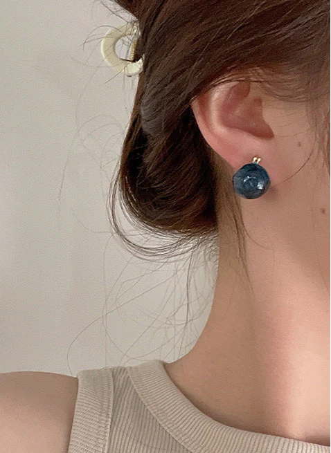 Aracely Candy Enamel Orb Earrings