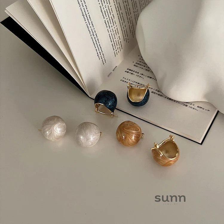 Aracely Candy Enamel Orb Earrings