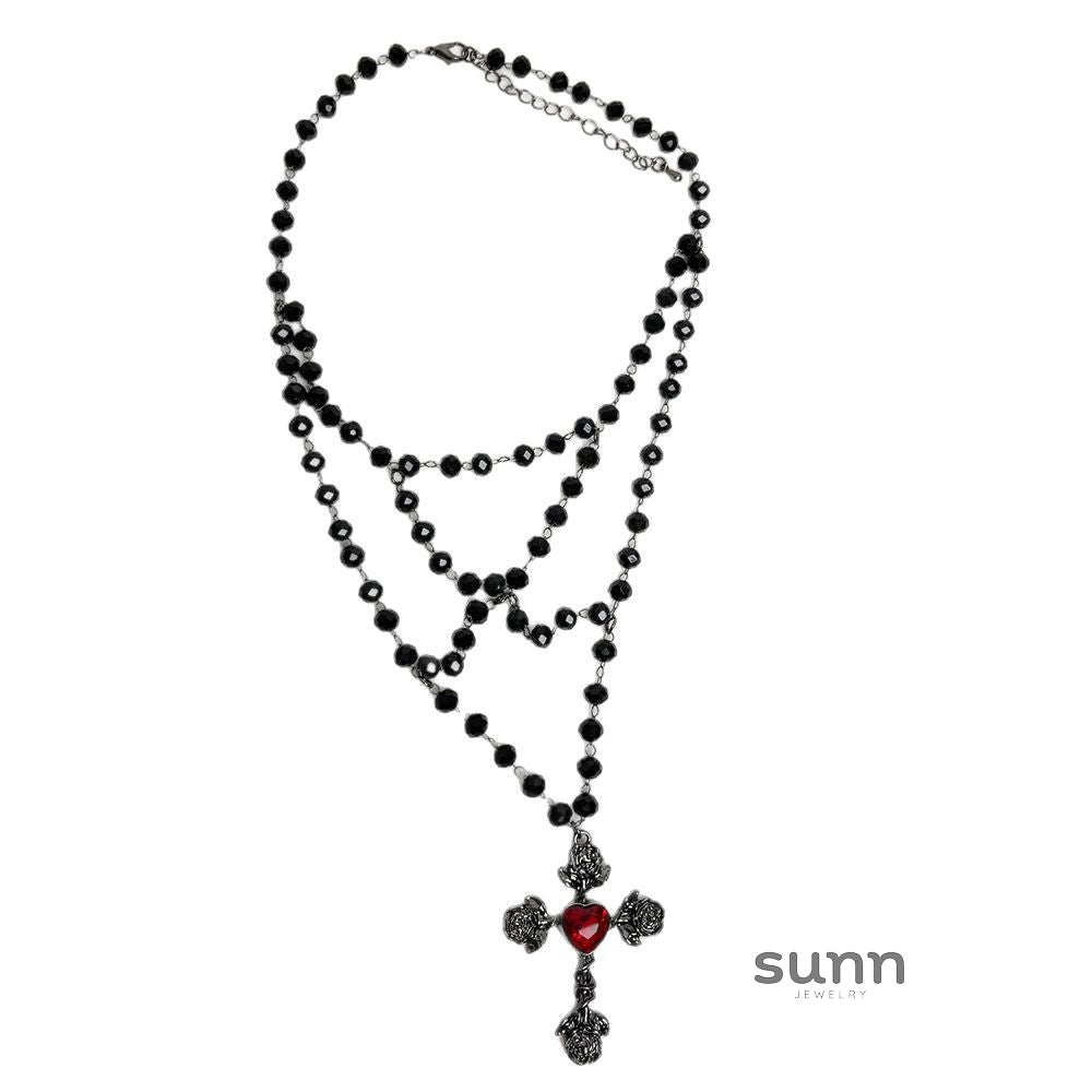 Aracely Gothic Cross Pendant Necklace [ARDNZUG2]