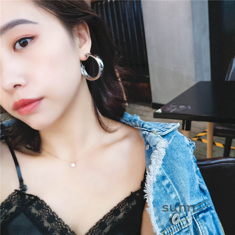 Araina Statement Hoop Earrings [UQLBBVKY]