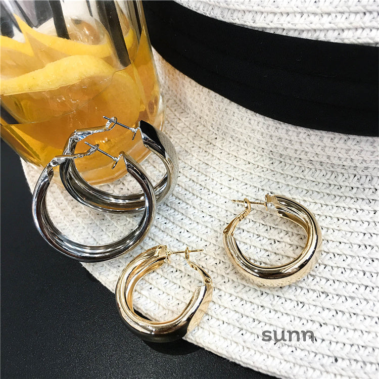 Araina Statement Hoop Earrings [CUY7BETJ]