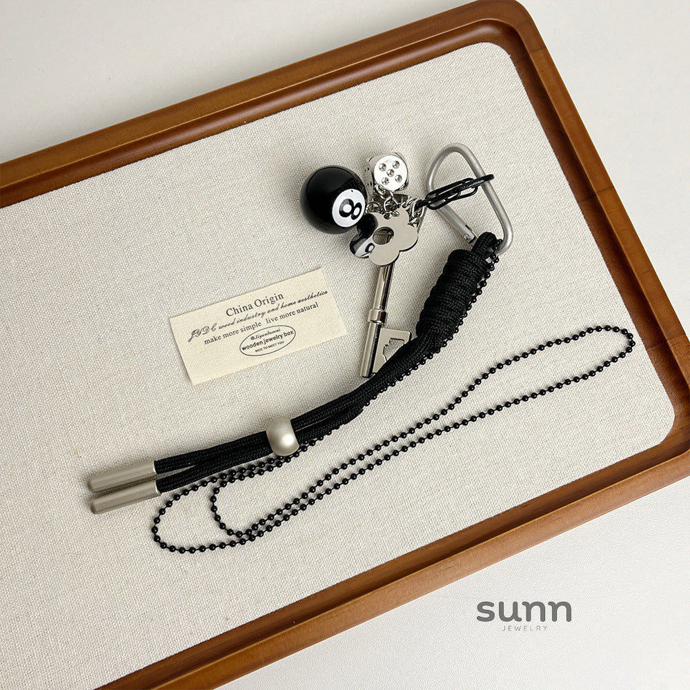 Aralynn Eight-Ball Pendant Necklace [CQKL8U4K]