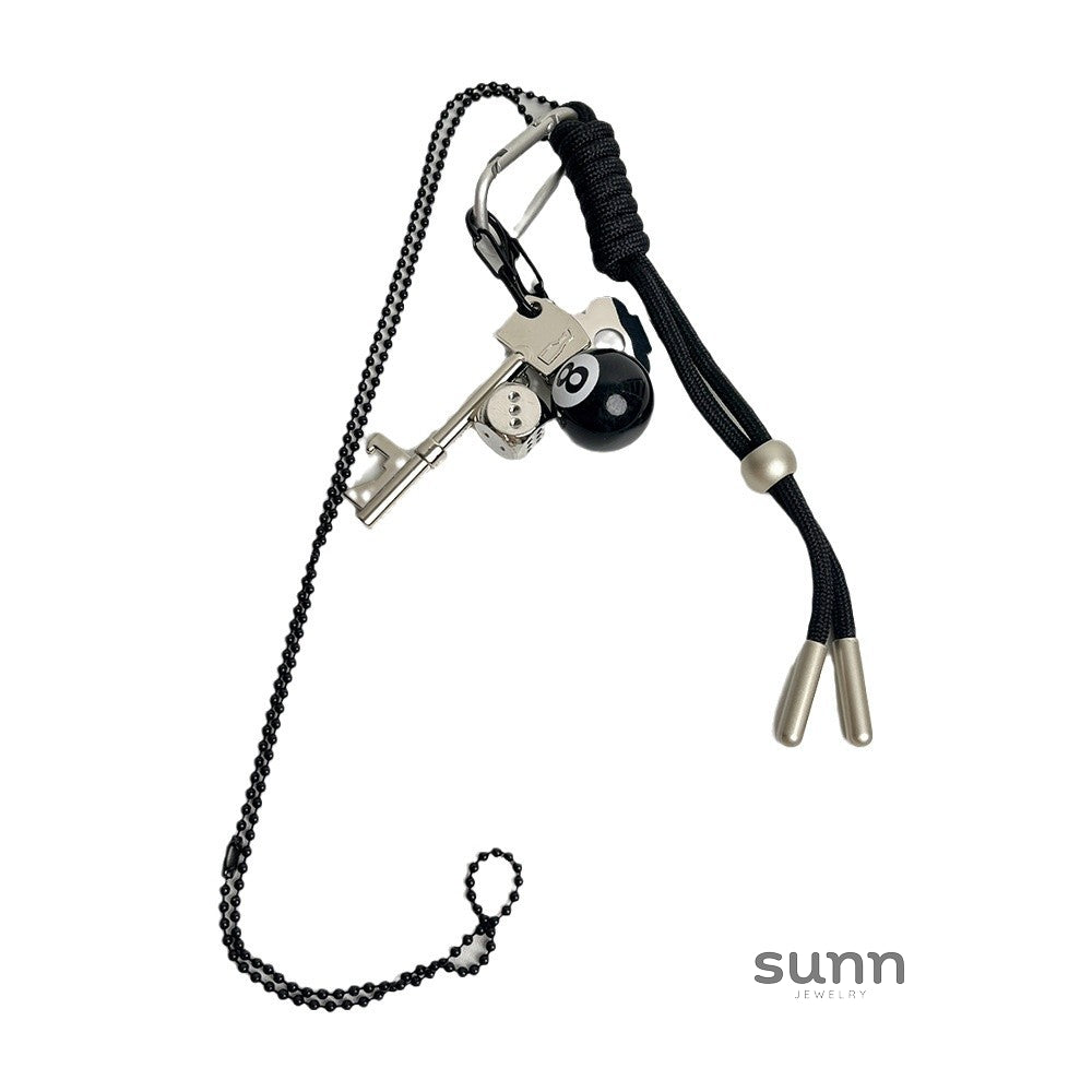 Aralynn Eight-Ball Pendant Necklace [Q562XCZ9]