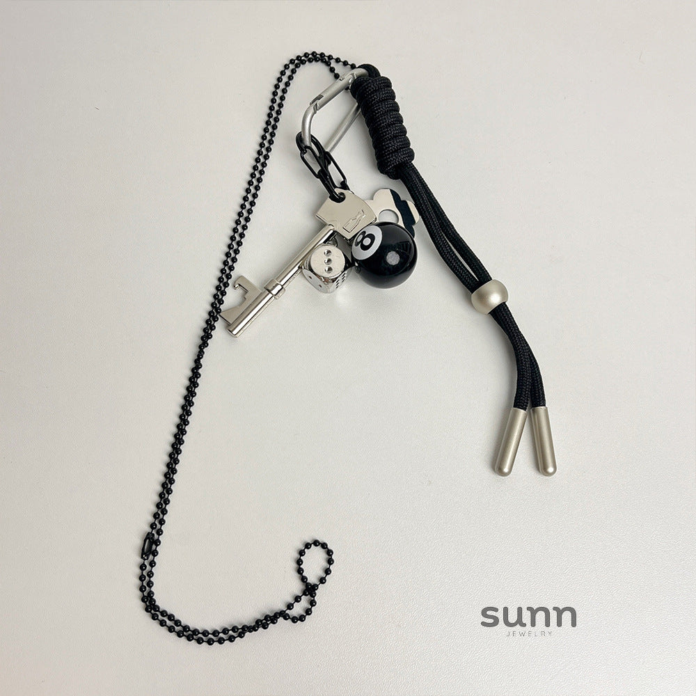 Aralynn Eight-Ball Pendant Necklace [U59CNUN2]