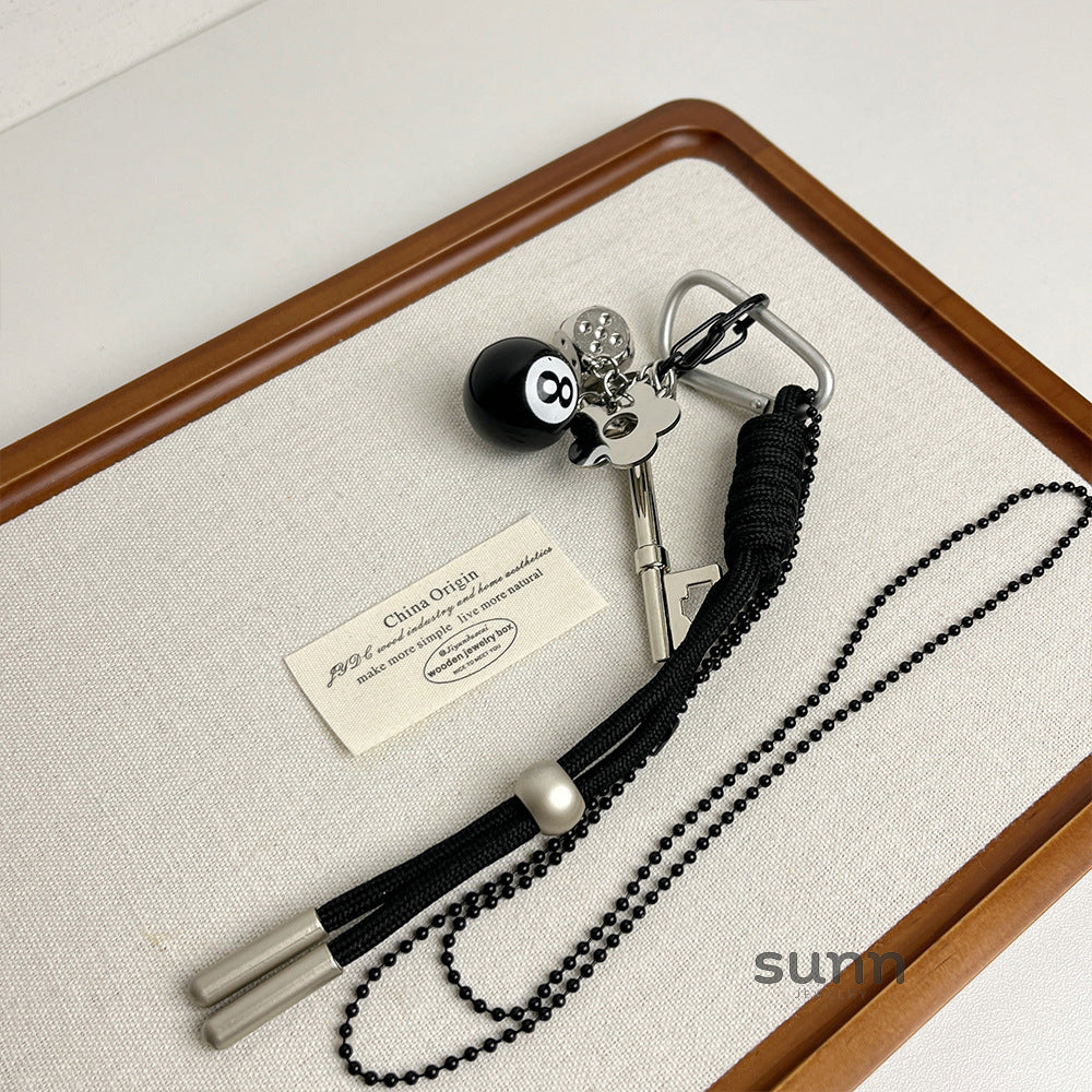 Aralynn Eight-Ball Pendant Necklace [M9B4L4FO]