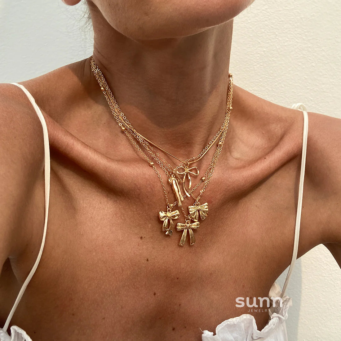 Arayna Butterfly Layered Necklace Set