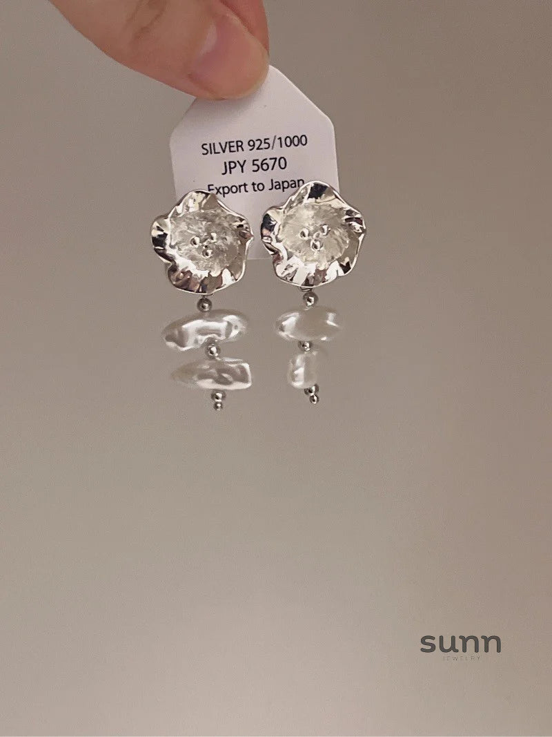 Arayna Floral Baroque Tassel Earrings