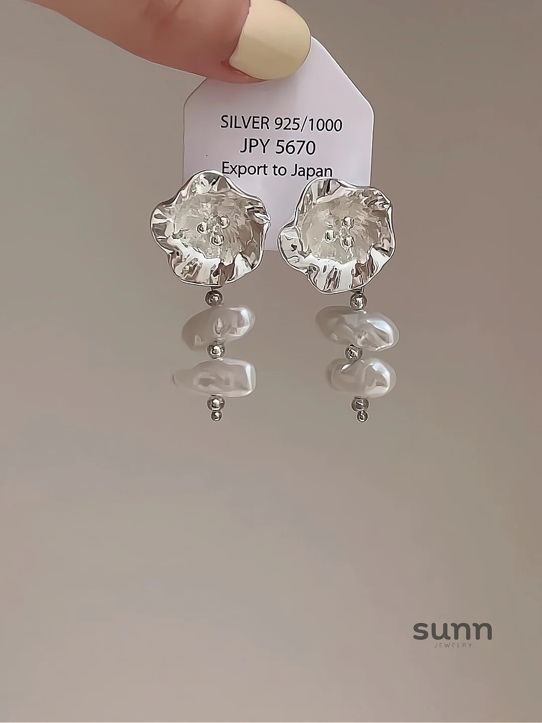 Arayna Floral Baroque Tassel Earrings