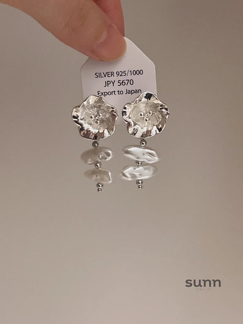 Arayna Floral Baroque Tassel Earrings