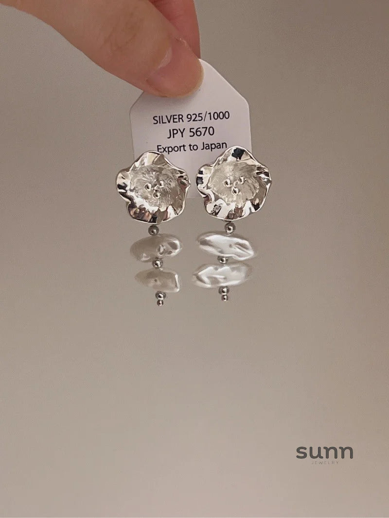 Arayna Floral Baroque Tassel Earrings