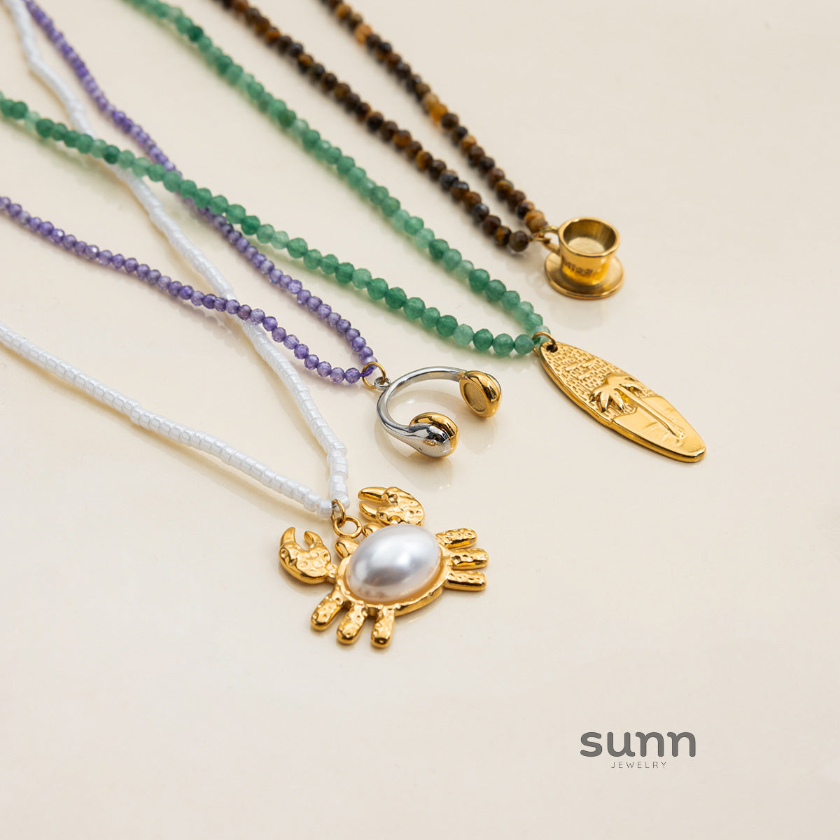 Arcadia Gold Layered Necklace [P9127CJO]