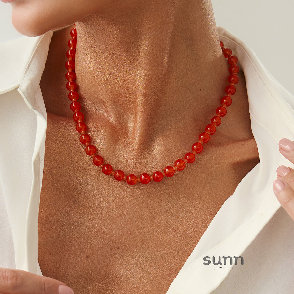 Arcadia Irregular Beaded Choker [1NL831DW]
