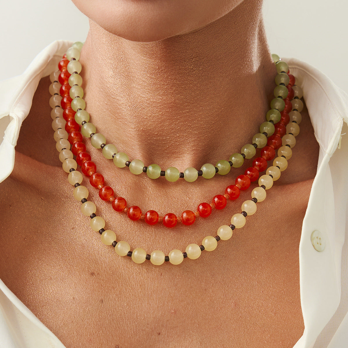 Arcadia Irregular Beaded Choker [PGSFV0XC]