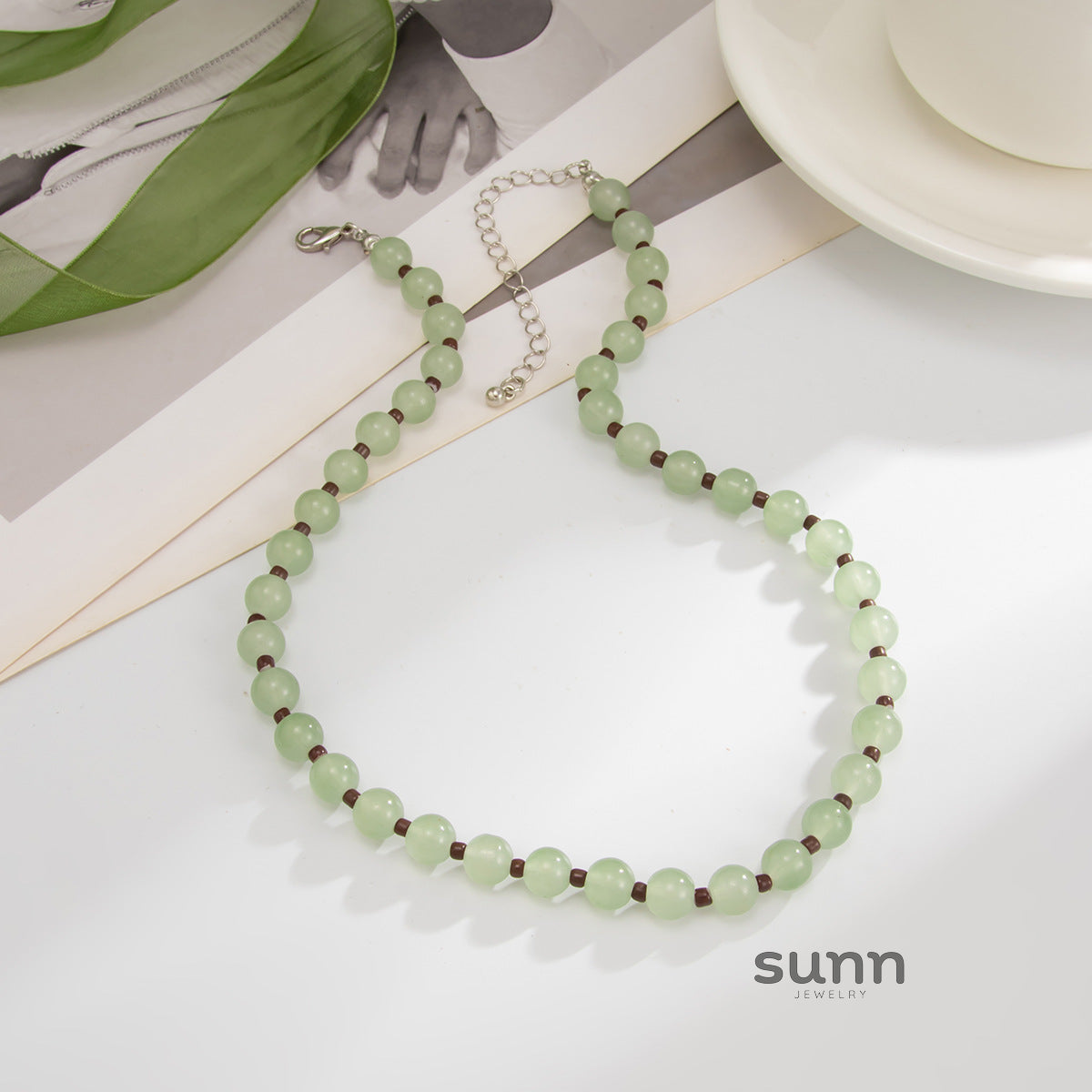 Arcadia Irregular Beaded Choker [GWQUFJT1]