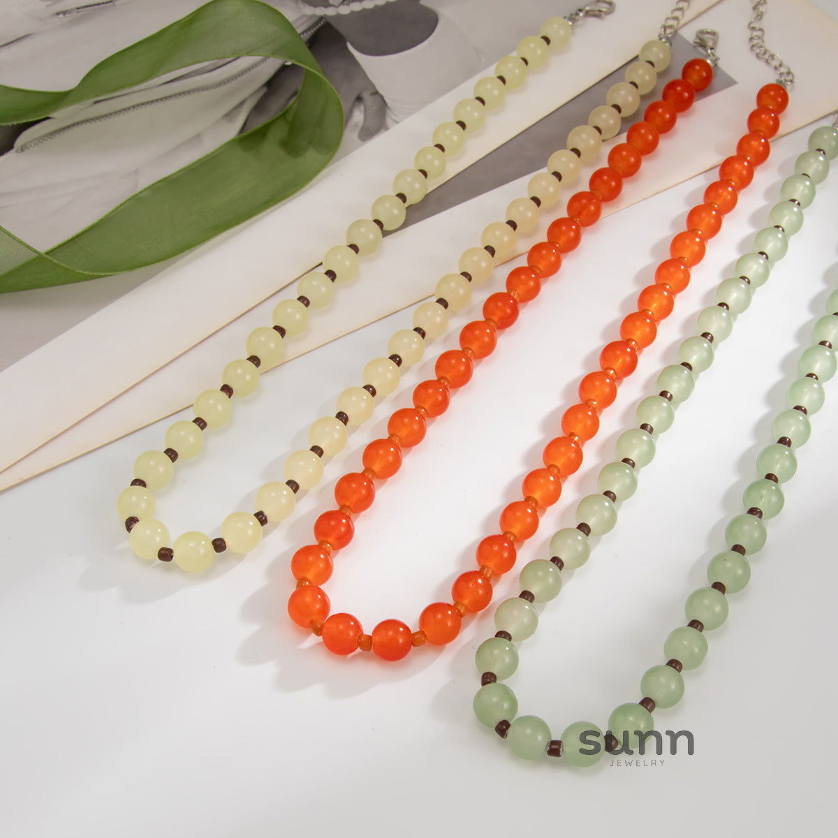 Arcadia Irregular Beaded Choker [P1HKBRIY]