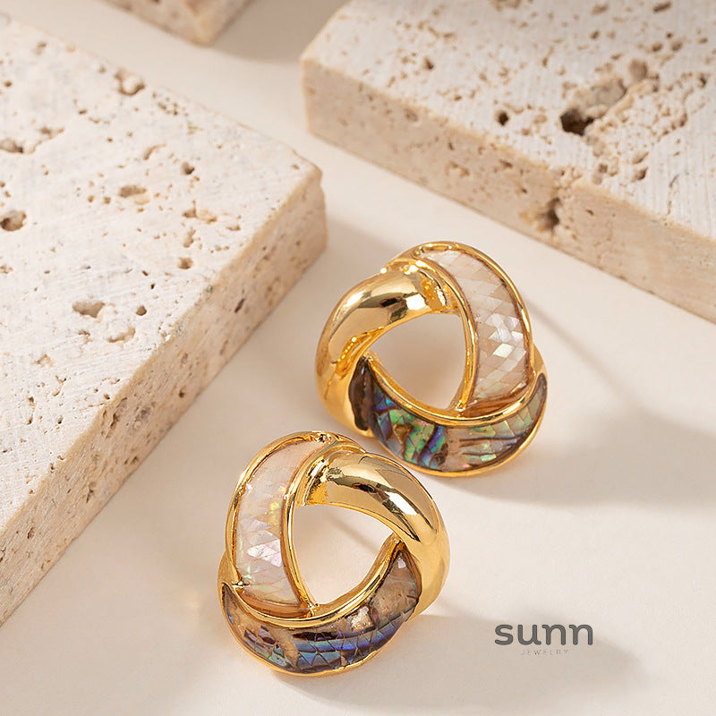 Ardyn Lustrous Abalone Studs [FX8YH5TA]