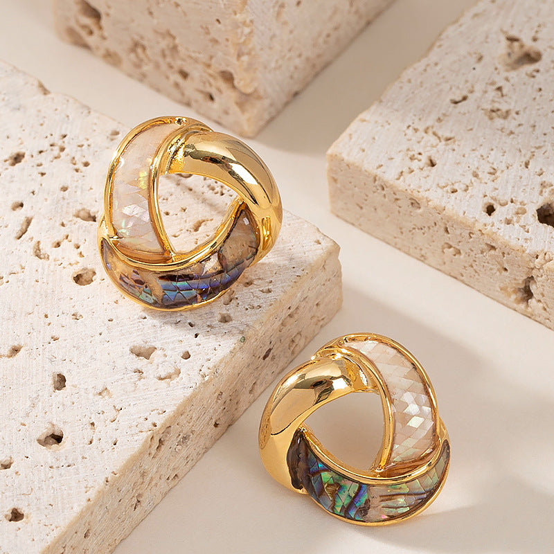 Ardyn Lustrous Abalone Studs [24N0KKKP]
