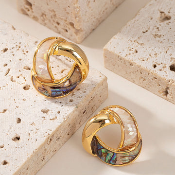 Ardyn Lustrous Abalone Studs [24N0KKKP]