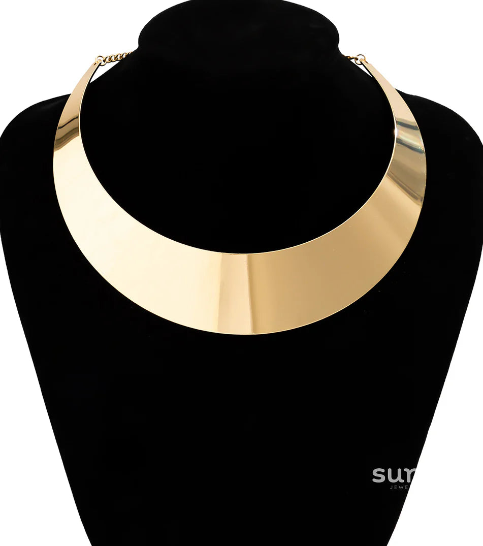 Aria Geometric Metal Choker