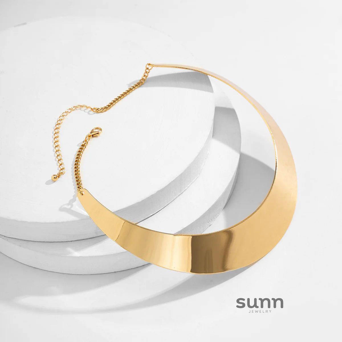 Aria Geometric Metal Choker