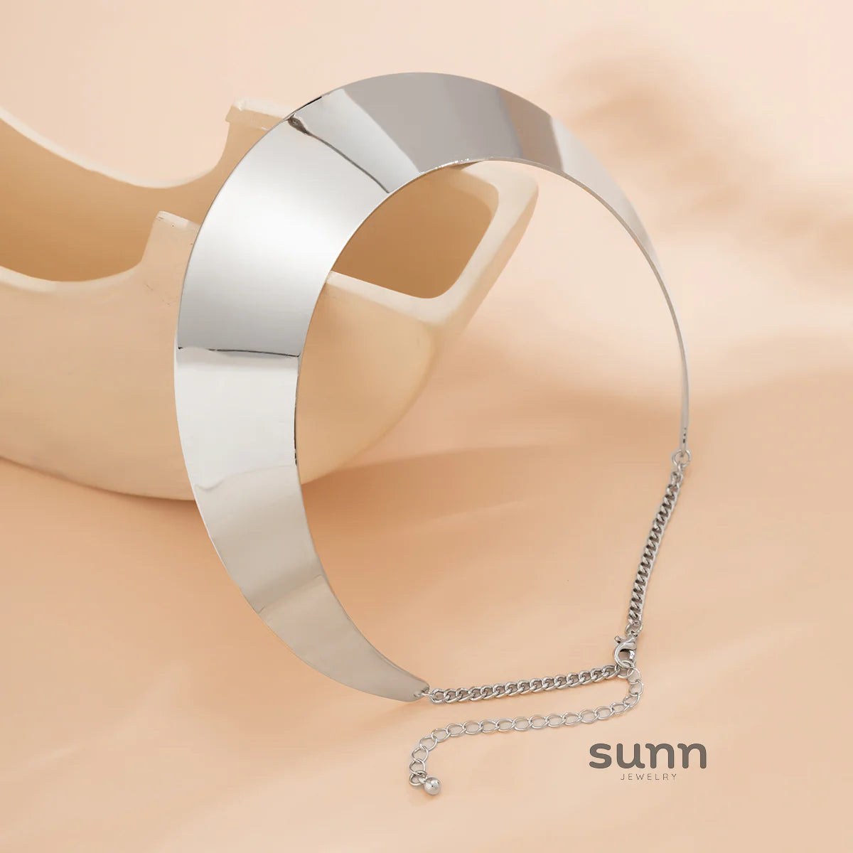 Aria Geometric Metal Choker