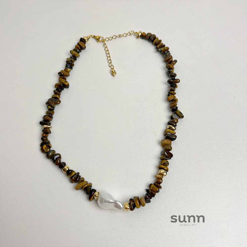 Arian Pearl Stone Necklace [M5XZXPSV]