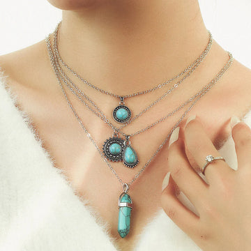 Aries Bohemian Layered Choker Set