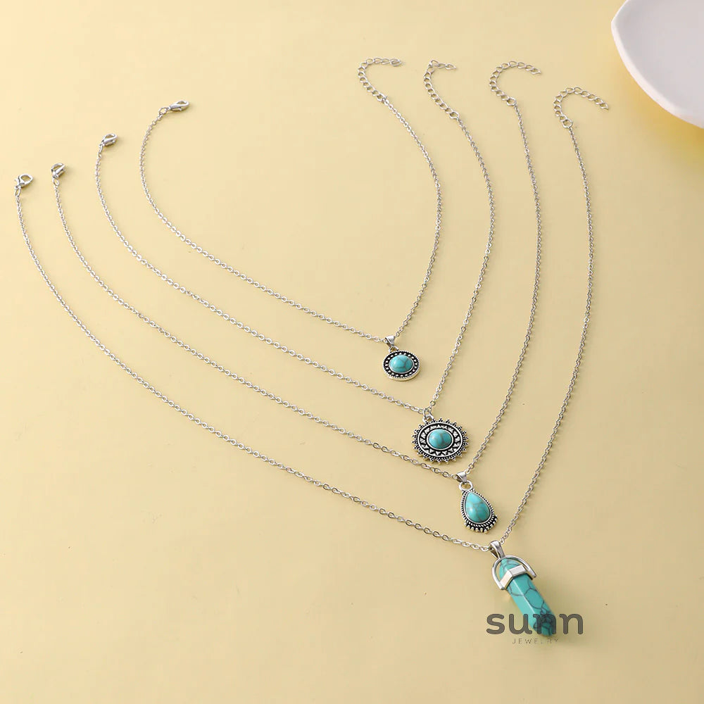 Aries Bohemian Layered Choker Set