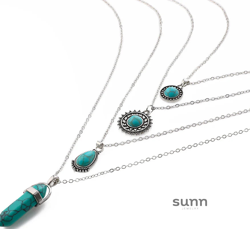 Aries Bohemian Layered Choker Set