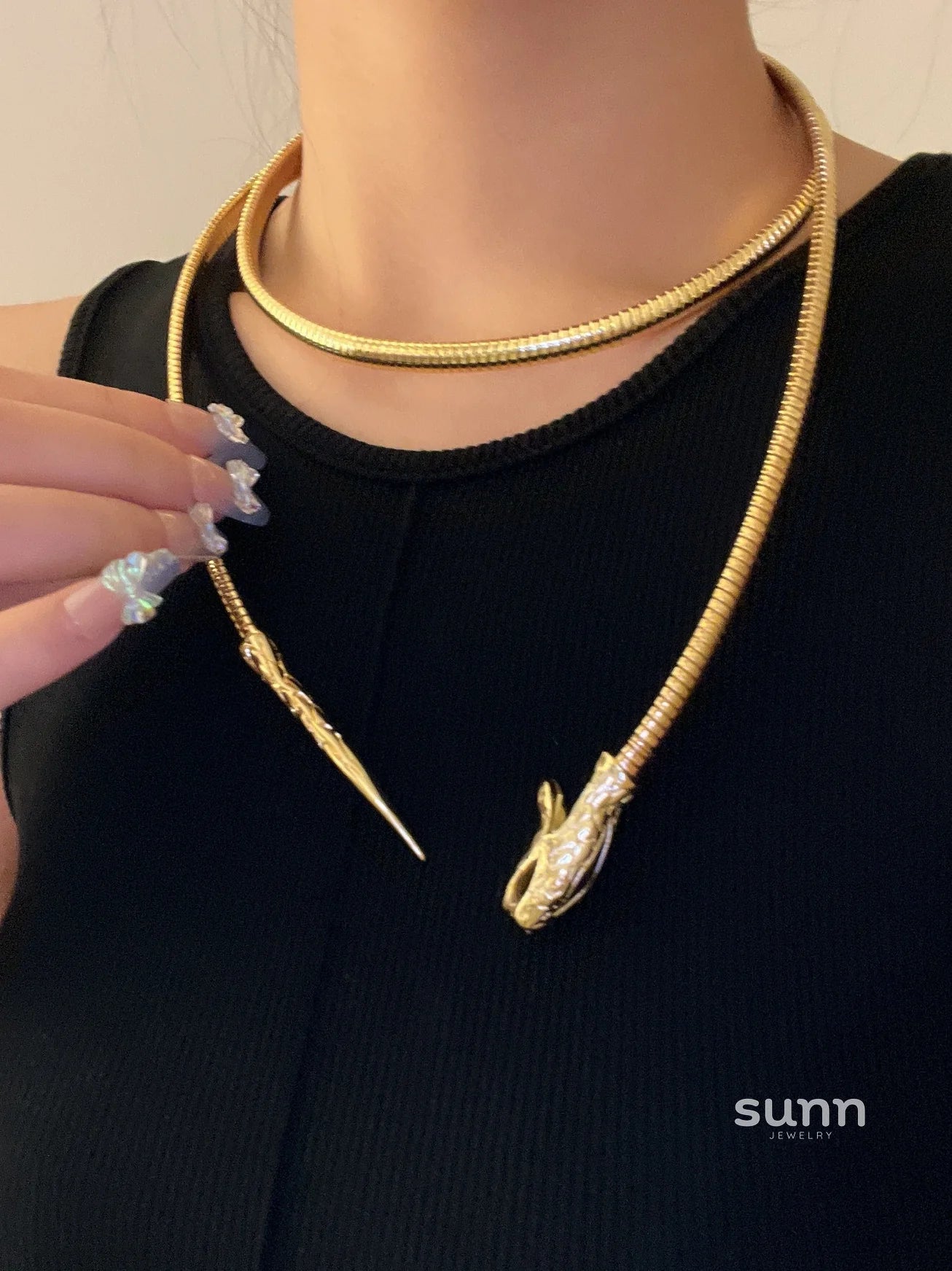 Arina Serpent Body Chain