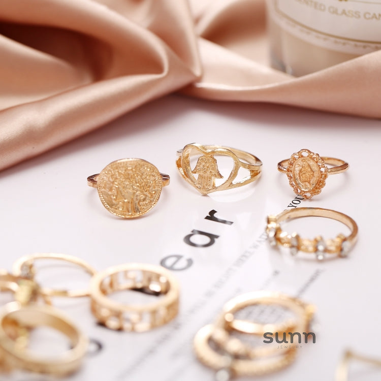 Ariyah Retro Stacking Ring Set [7LPHR8RQ]