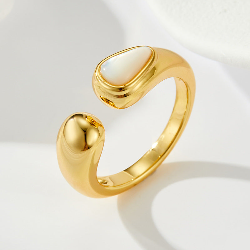 Ariyana Teardrop Shell Ring [HG0588TG]