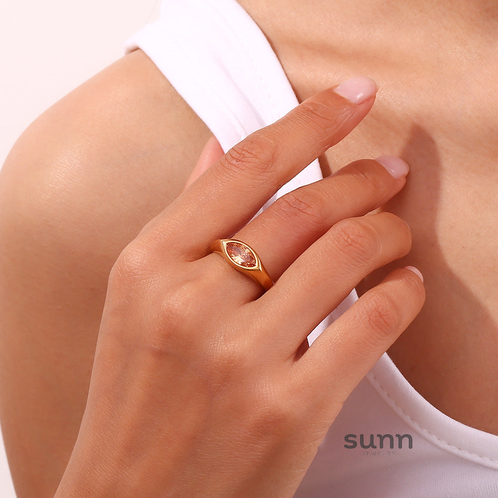 Ariyanna Marquise Zircon Ring [1OFMJA7I]