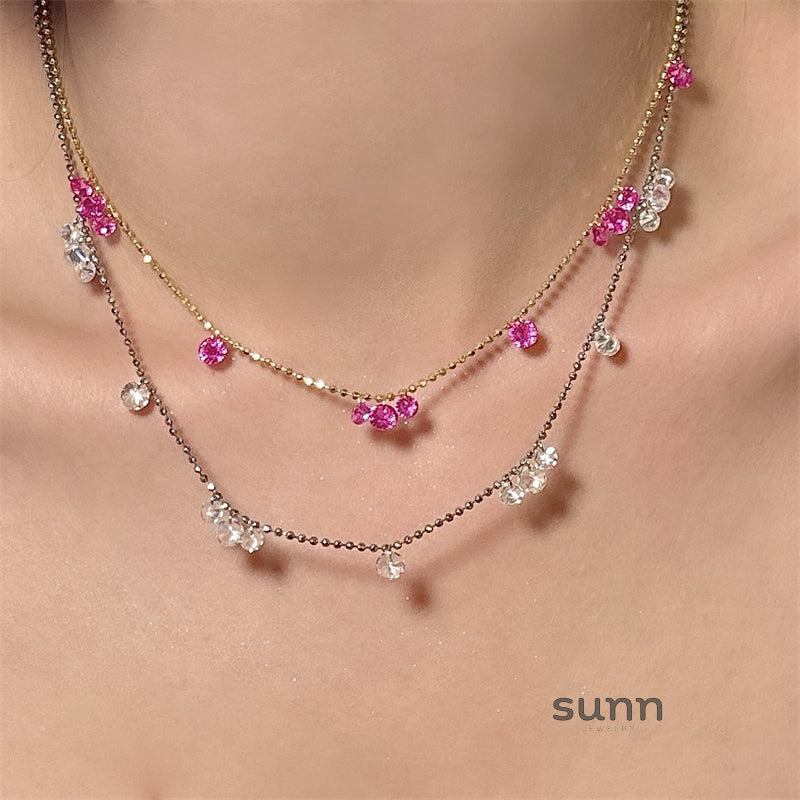 Ariza Beaded Crystal Necklace [PADI0P7Q]