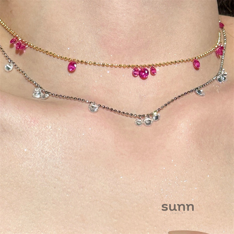 Ariza Beaded Crystal Necklace [MKVE7FQY]