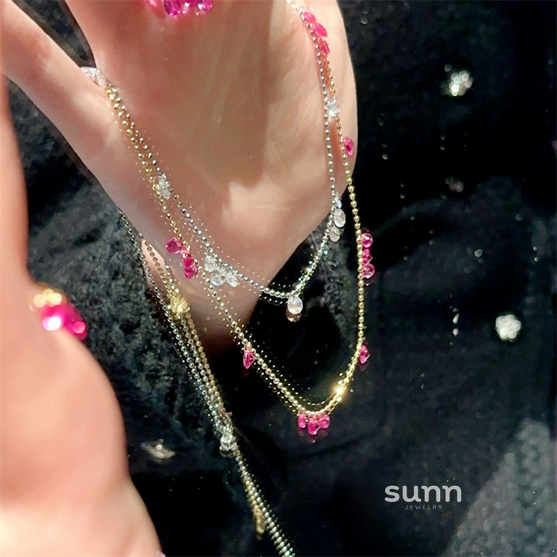 Ariza Beaded Crystal Necklace [8TMAJJEE]