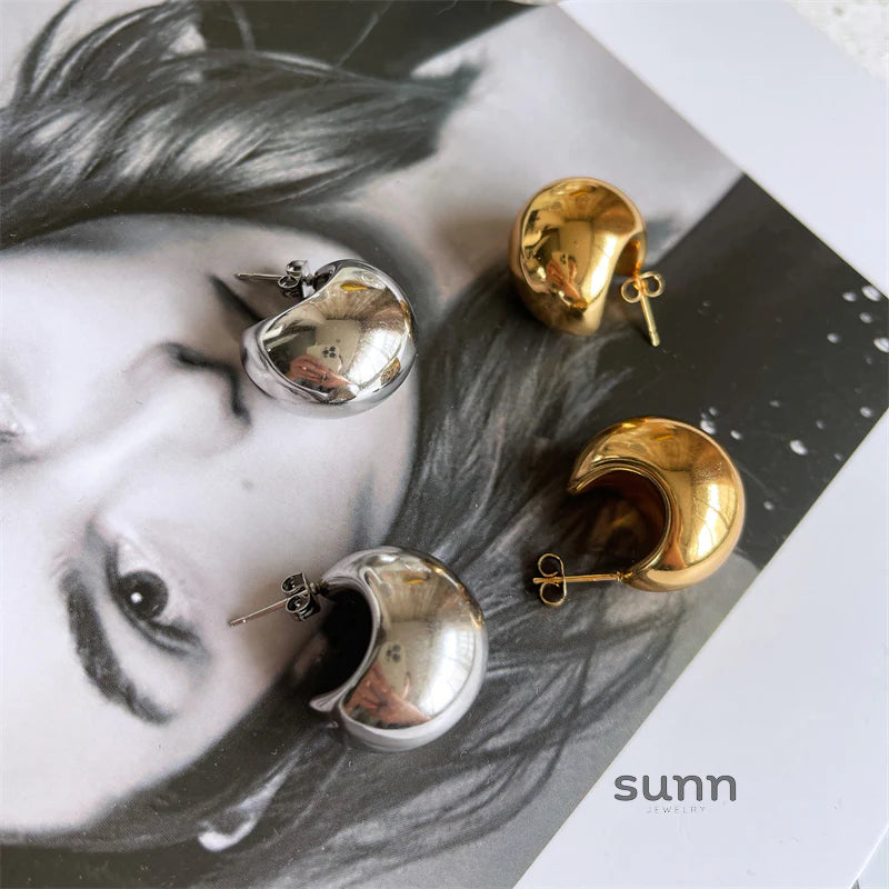 Arizbeth Sculptural Arc Earrings