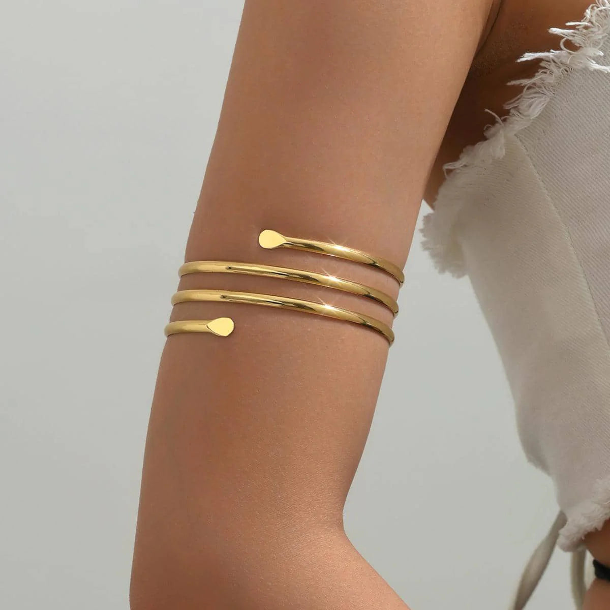 Arleth Layered Geometric Arm Cuff
