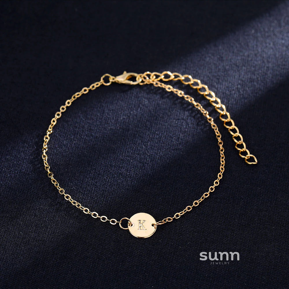 Arley Gold Letter Bracelet