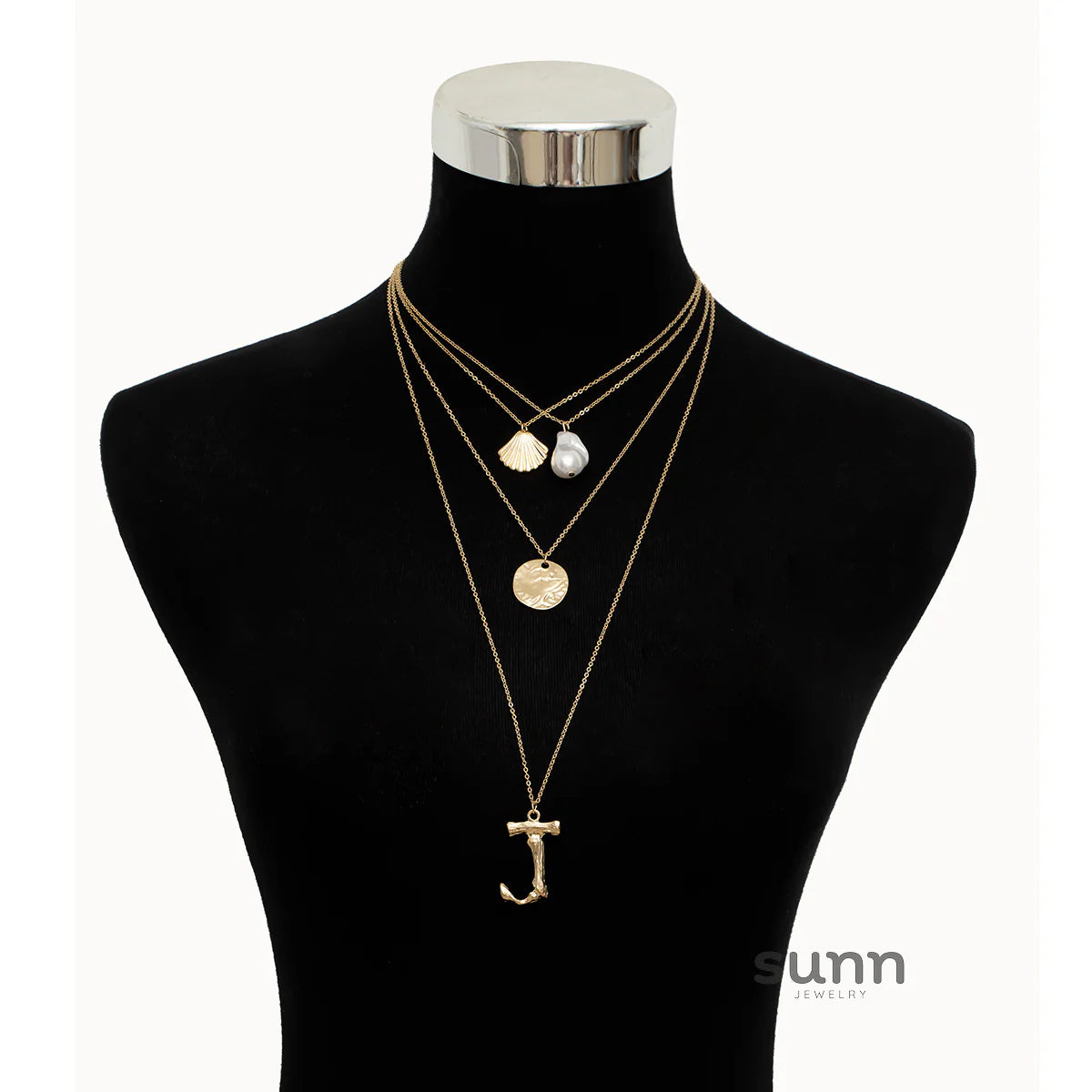 Arlo Layered Baroque Pearl Necklace
