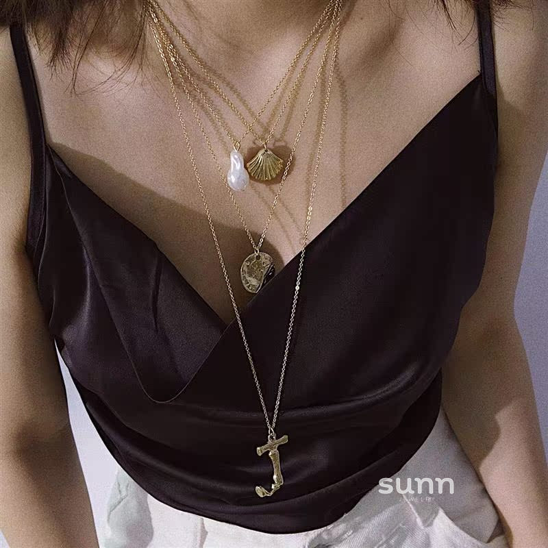 Arlo Layered Baroque Pearl Necklace