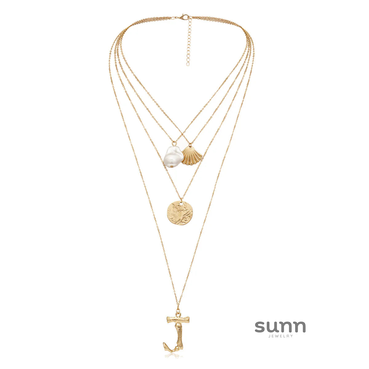 Arlo Layered Baroque Pearl Necklace