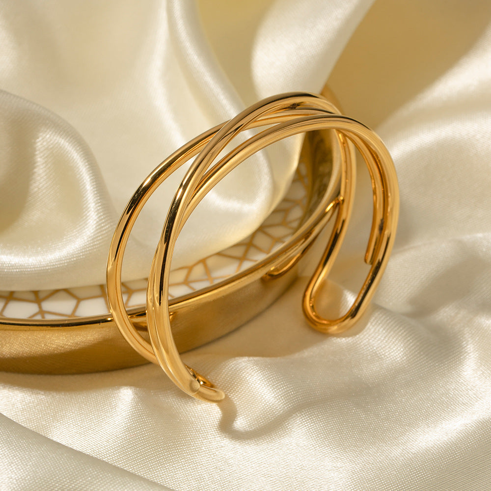Arlo Ripple Bangle Bracelet [DK13AMJ8]