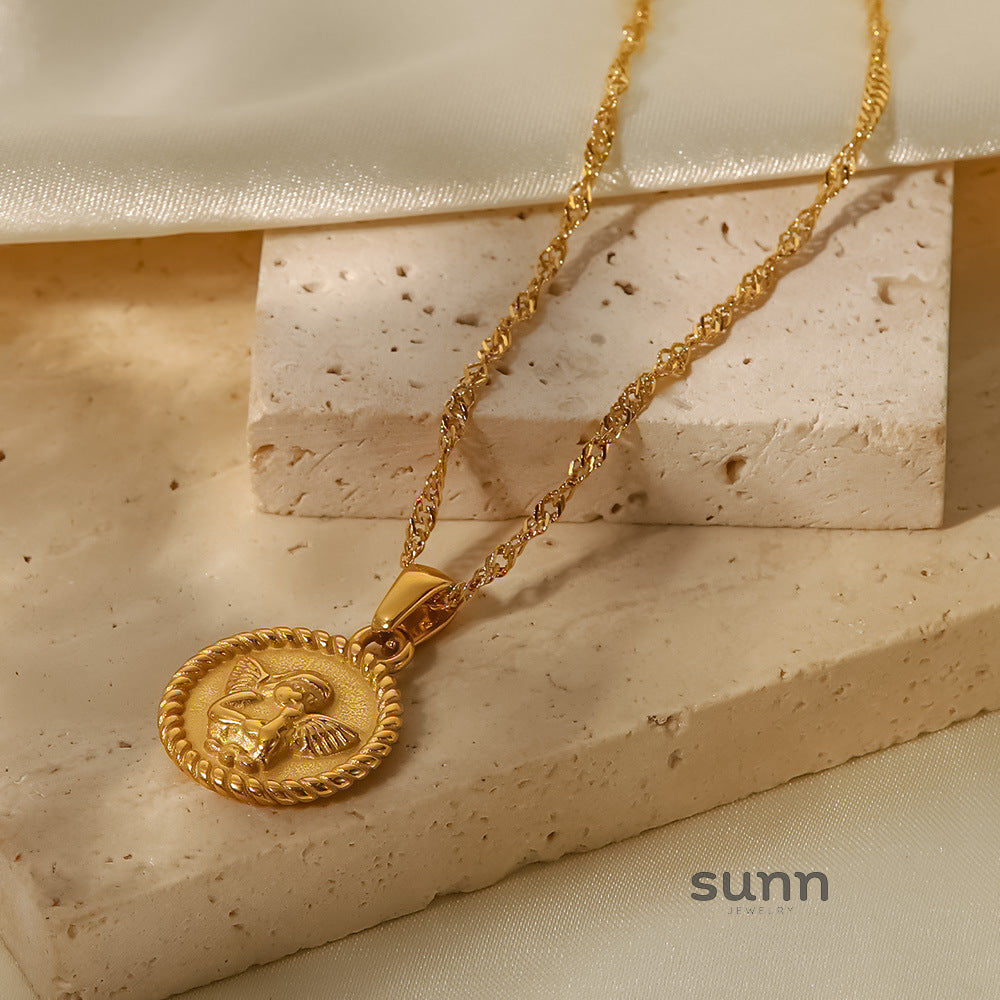Arsema Delicate Heart Pendant Necklace [SG01GNE9]