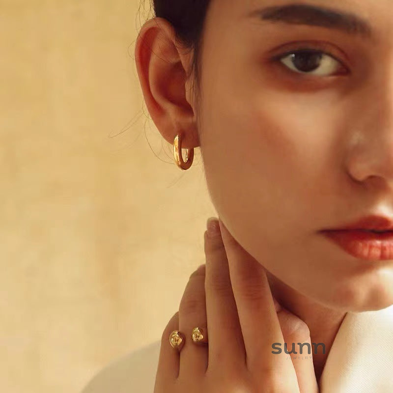 Arwa Geometric Hoop Earrings [7WKXPJSZ]