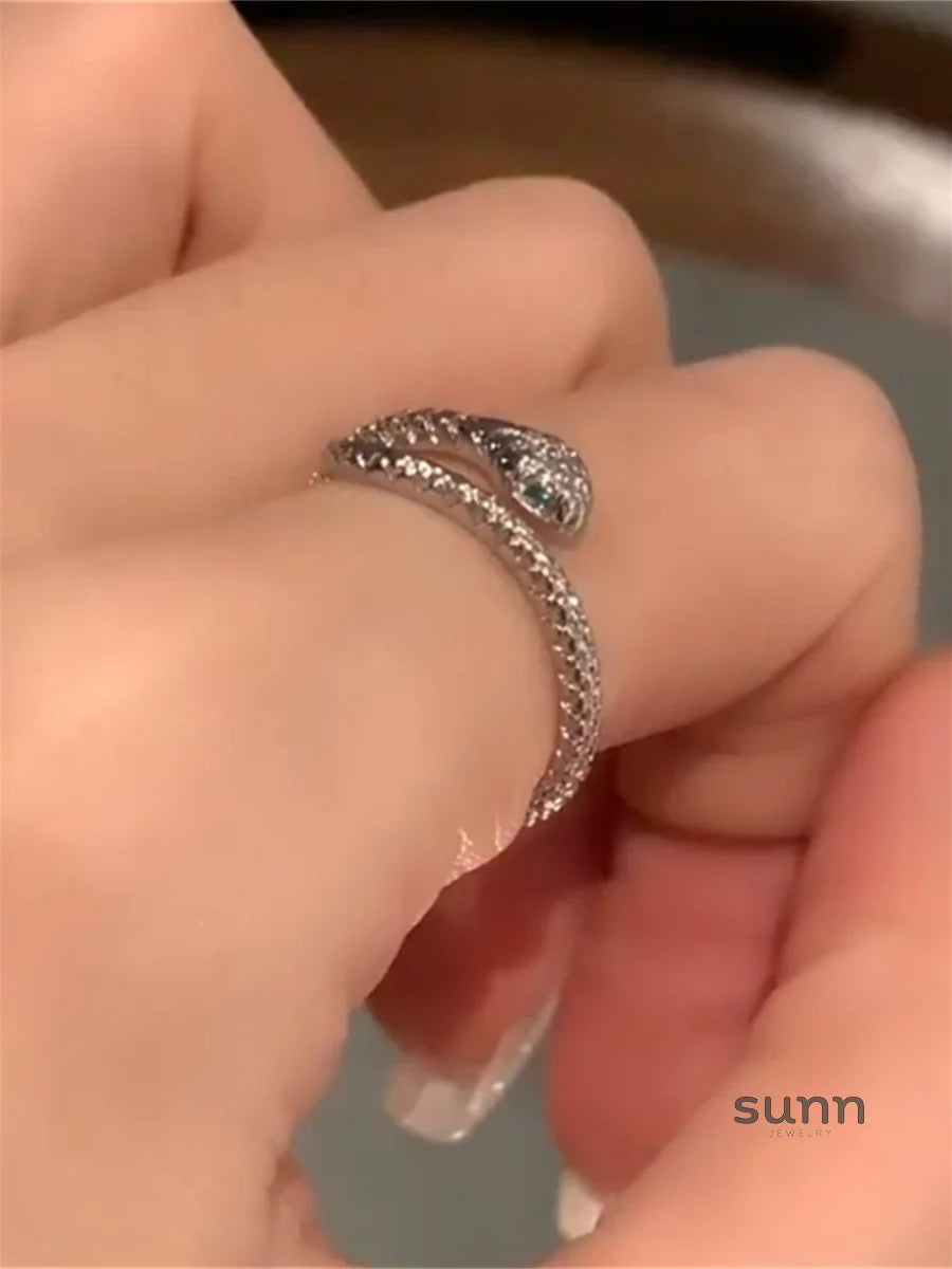 Aryanna Emerald Serpent Ring